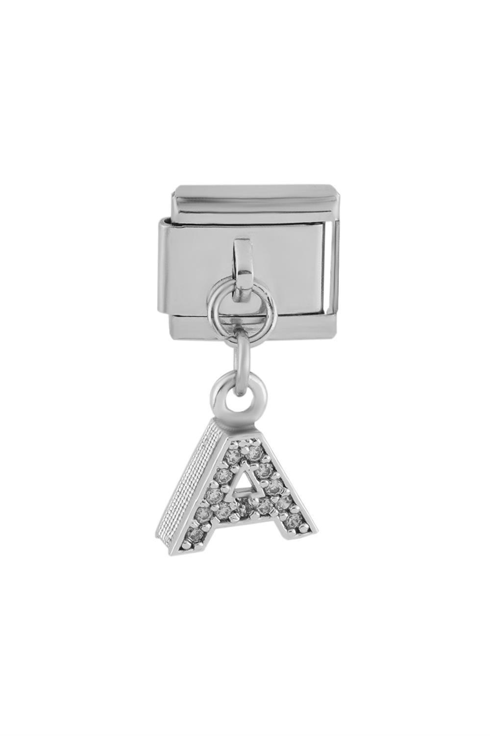 Çelik Harf Charm SILVER