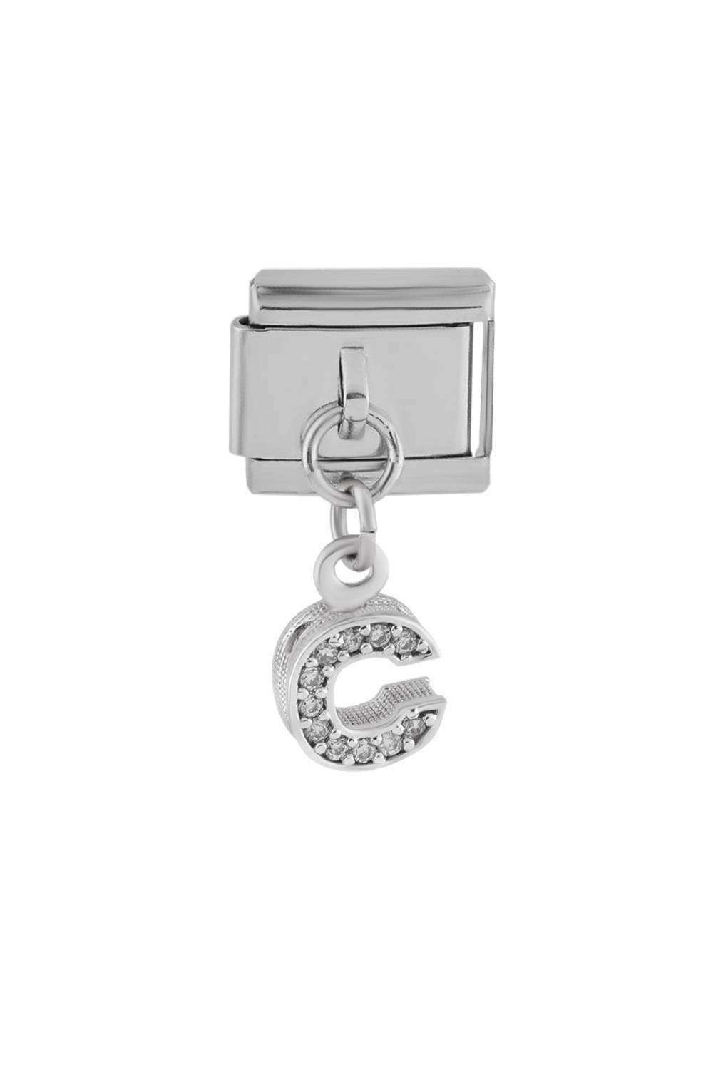 Çelik Harf Charm SILVER
