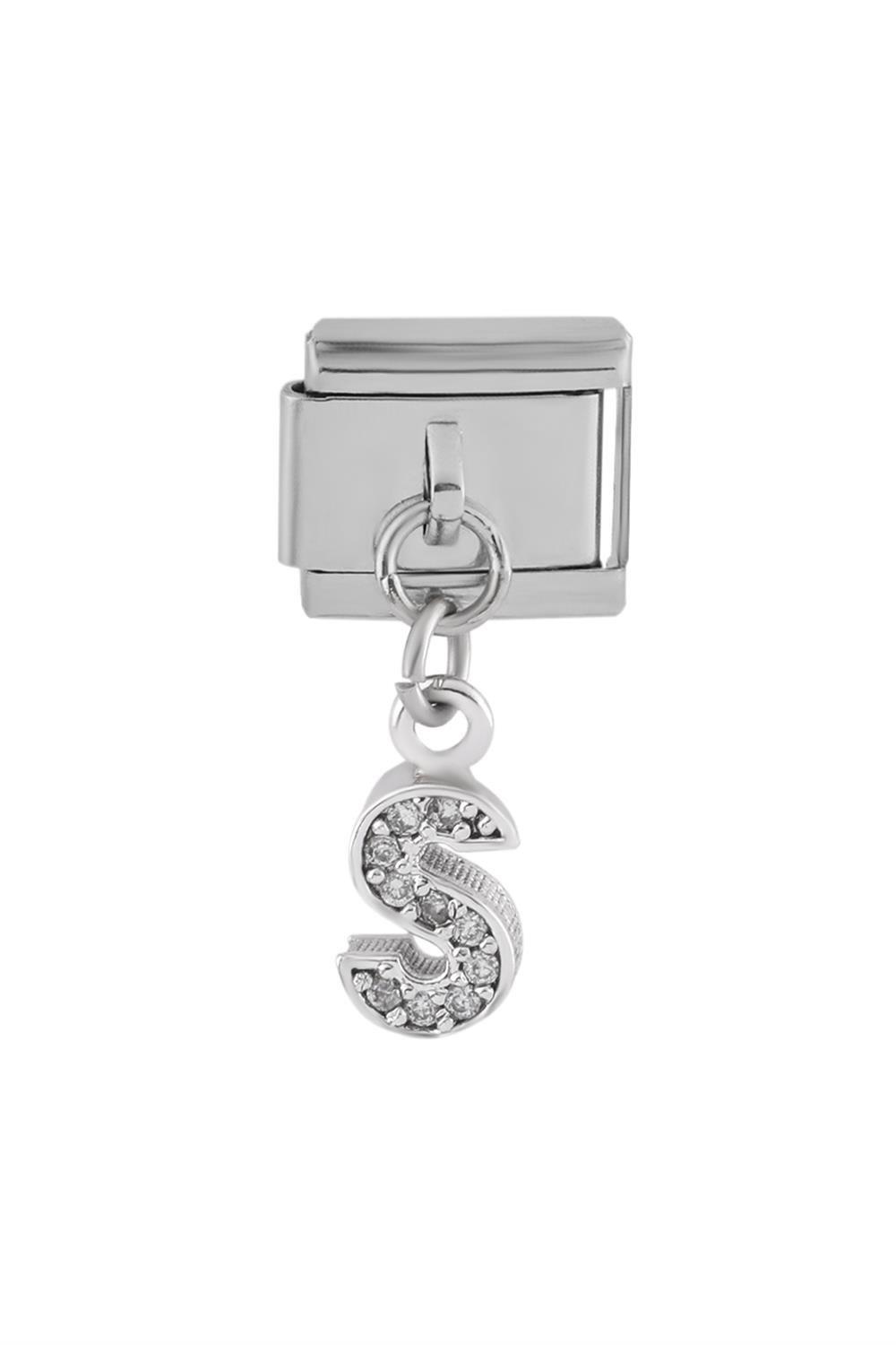 Çelik Harf Charm SILVER