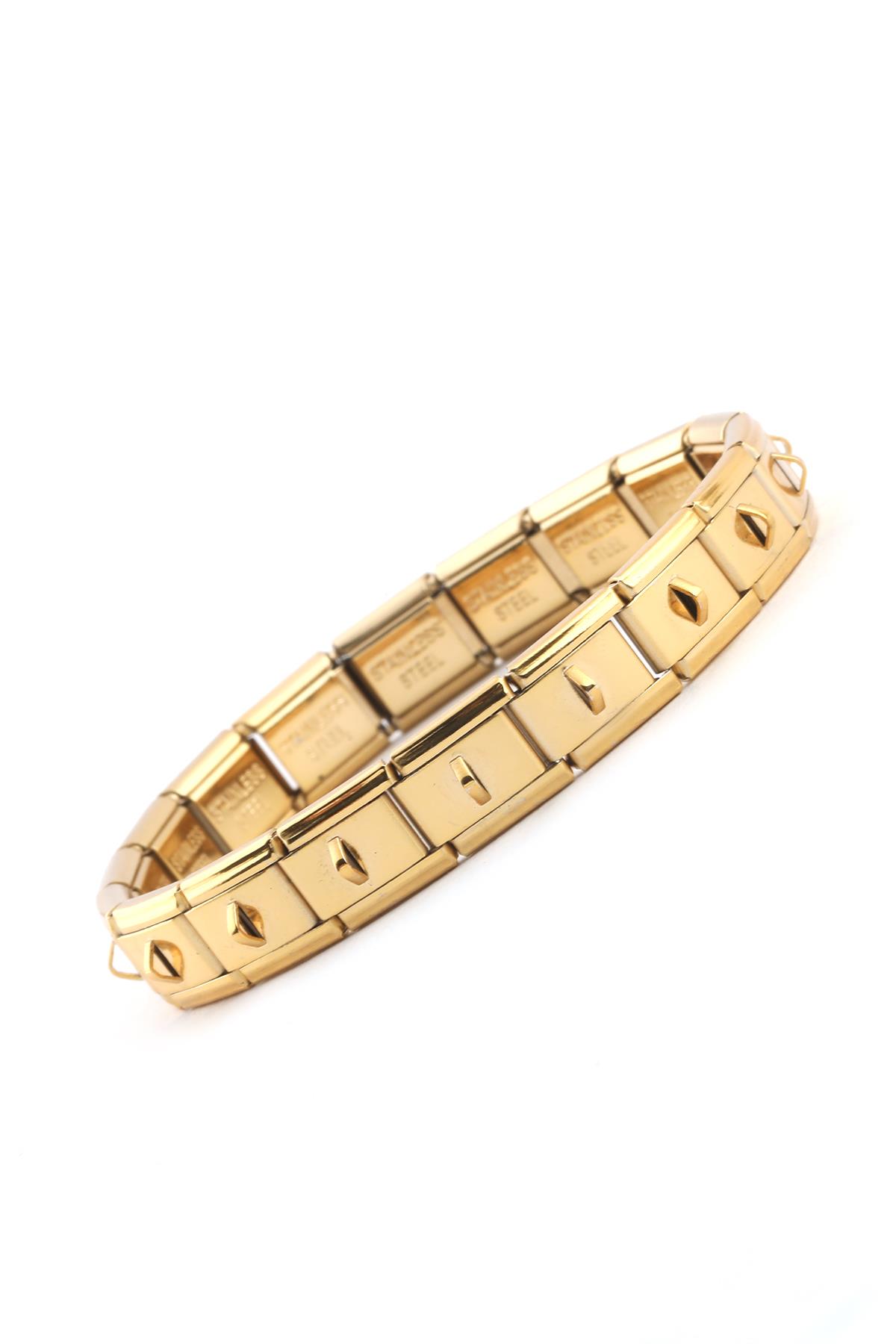 Çelik İtalyan Charm Bileklik GOLD