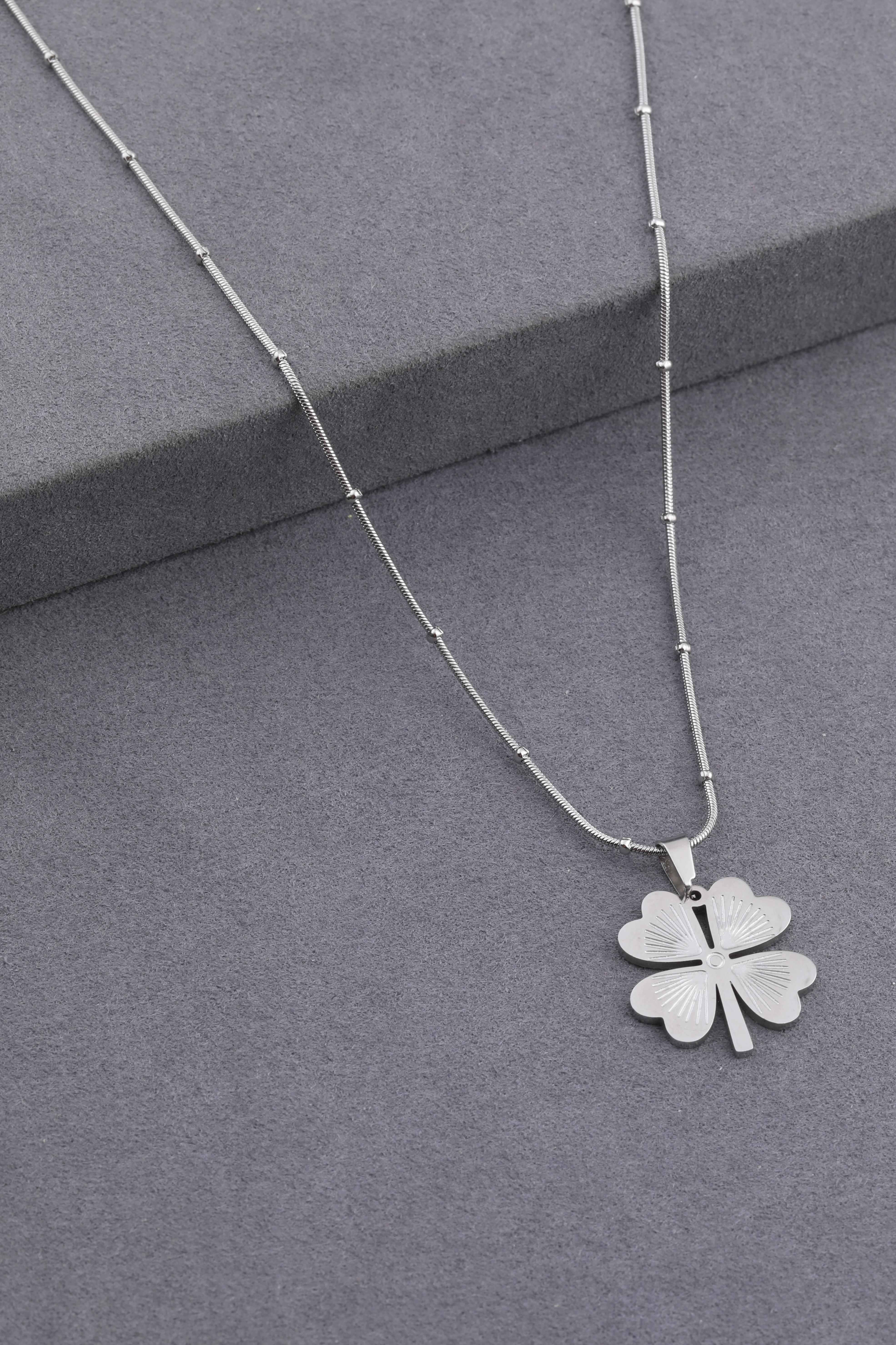 Çelik Kolye 45cm Silver
