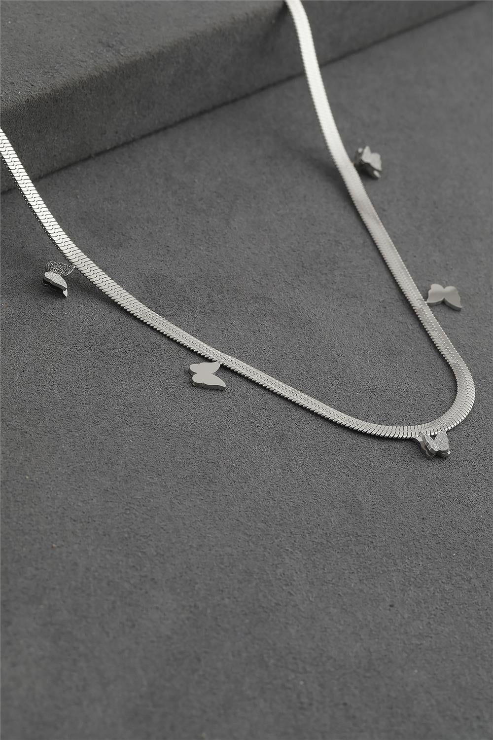 Çelik Kolye SILVER 45 cm