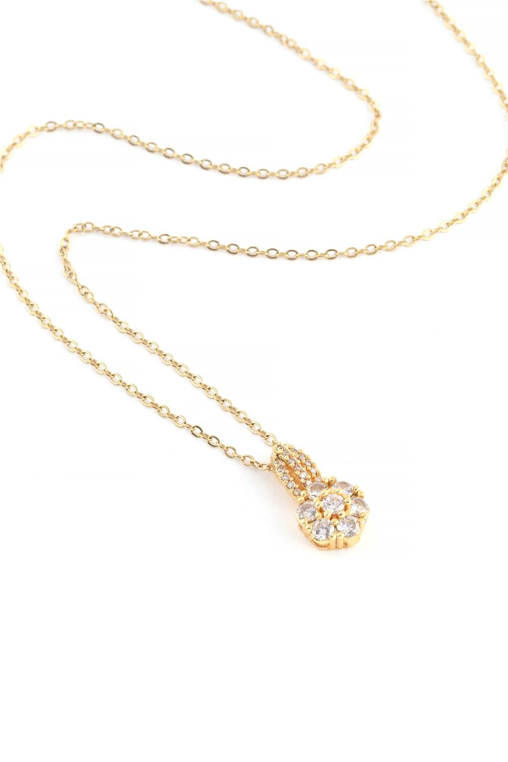Çelik Kolye Gold 45cm