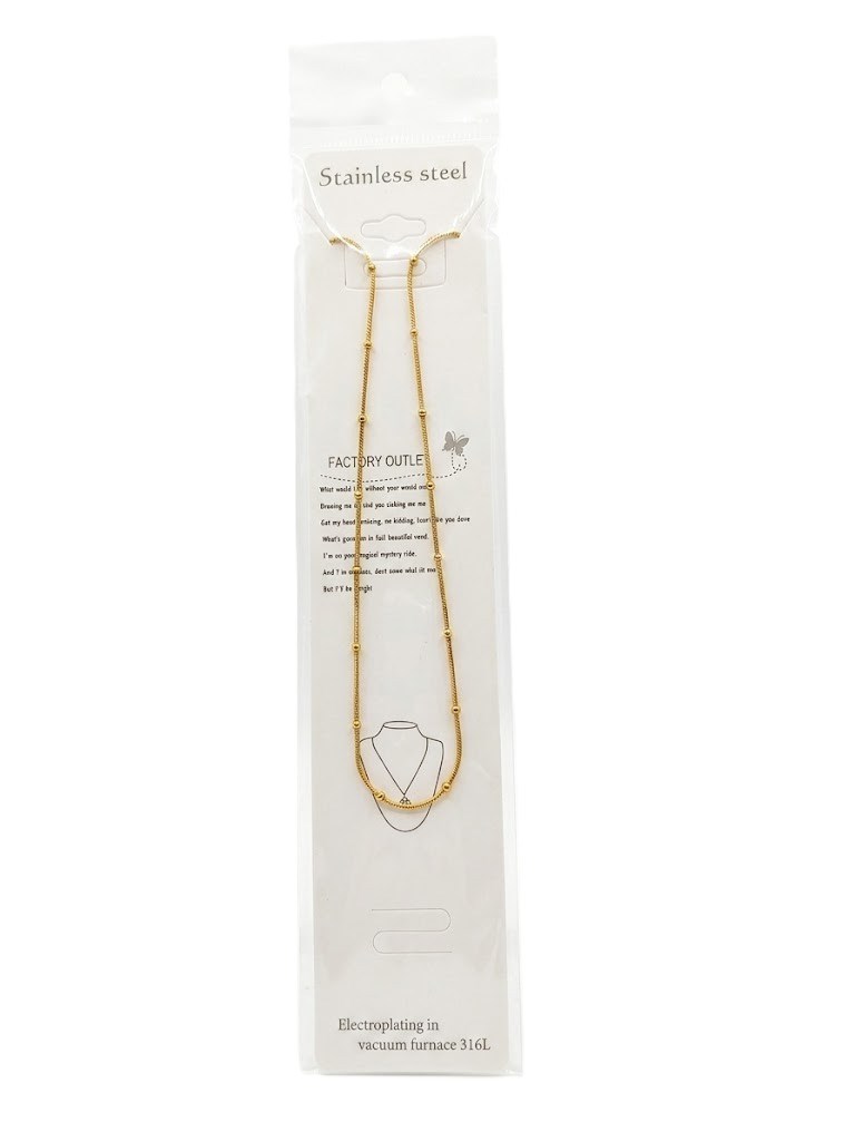Çelik Kolye GOLD 45cm