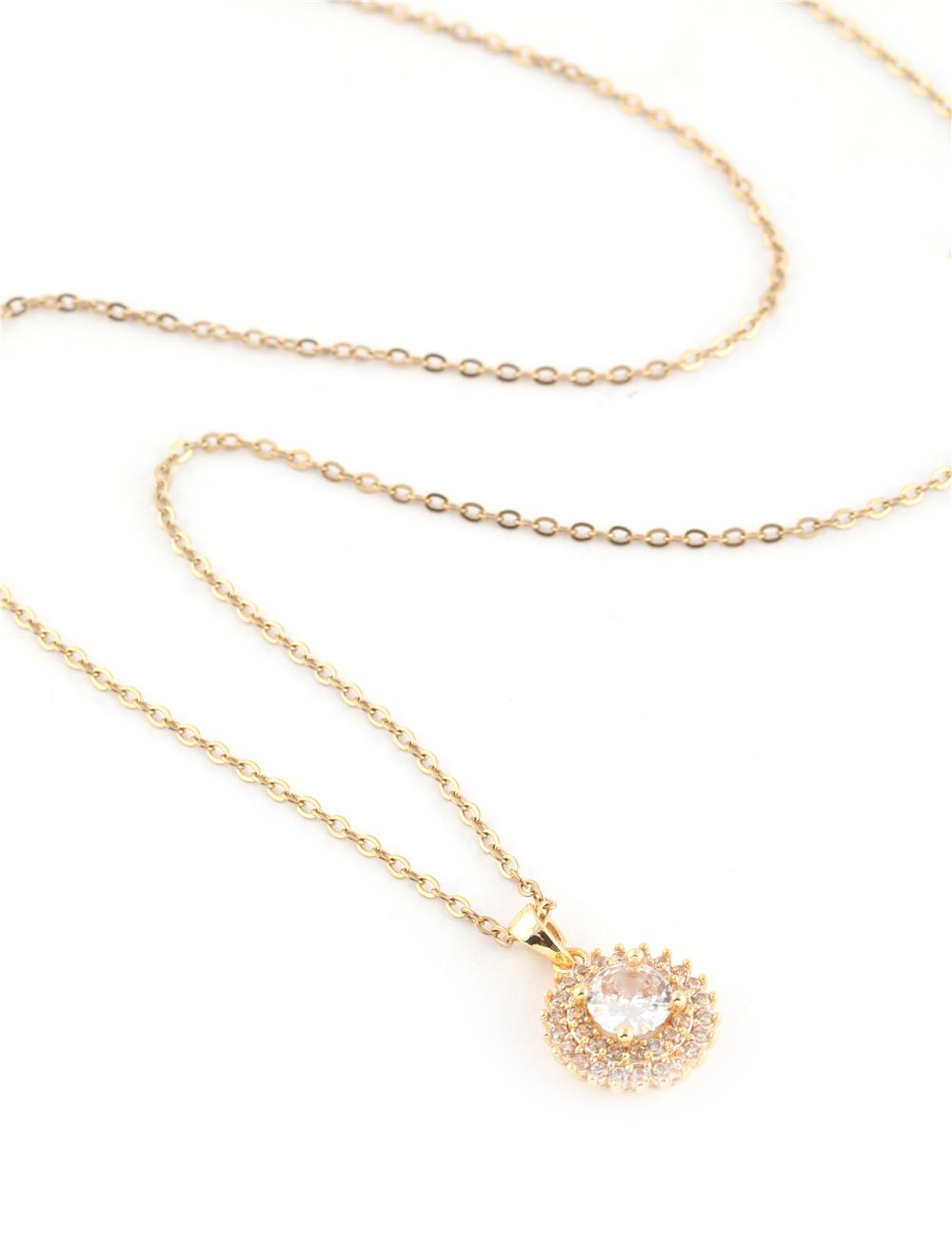 Çelik Kolye Gold 45cm