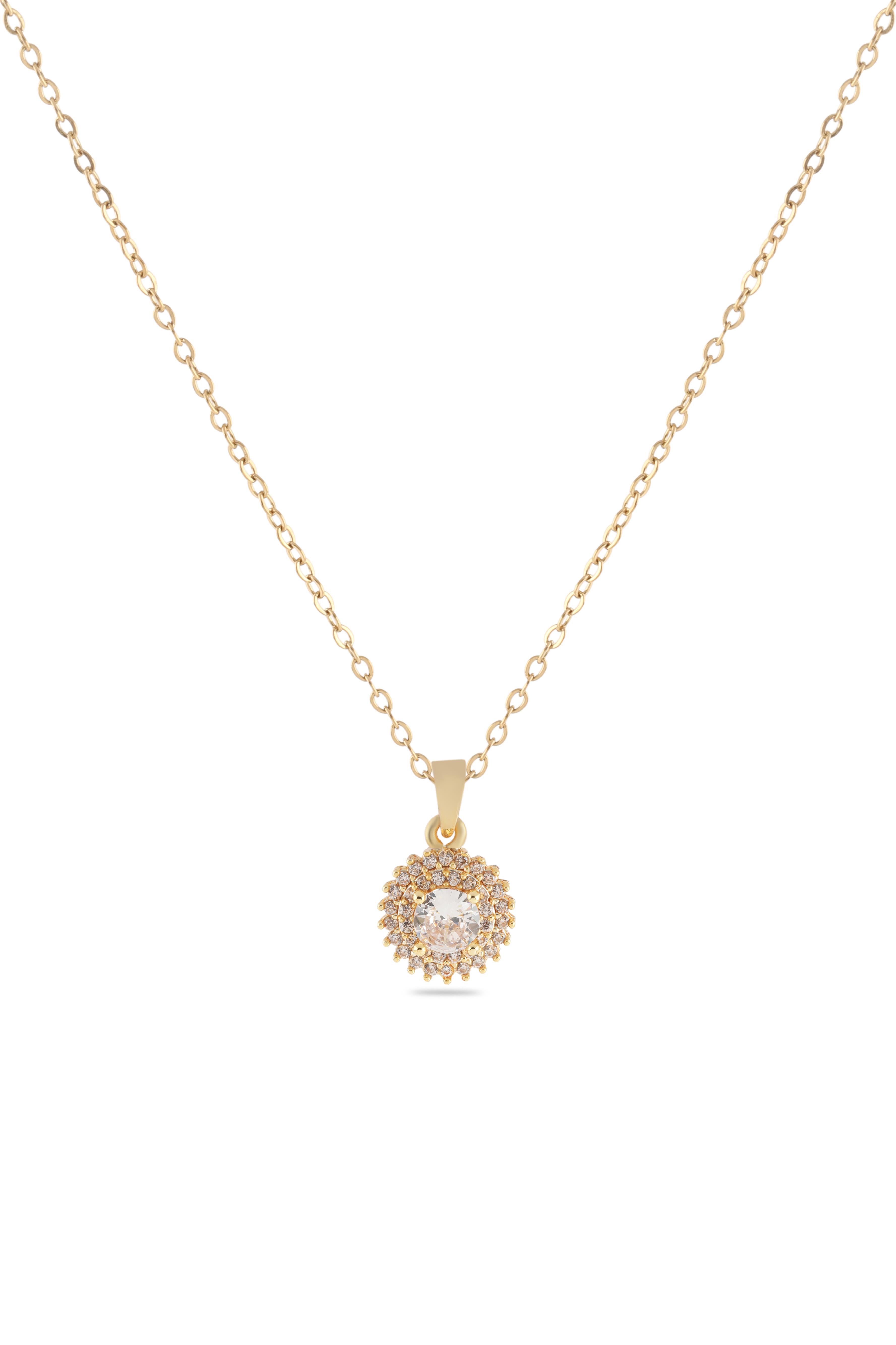 Çelik Kolye Gold 45cm