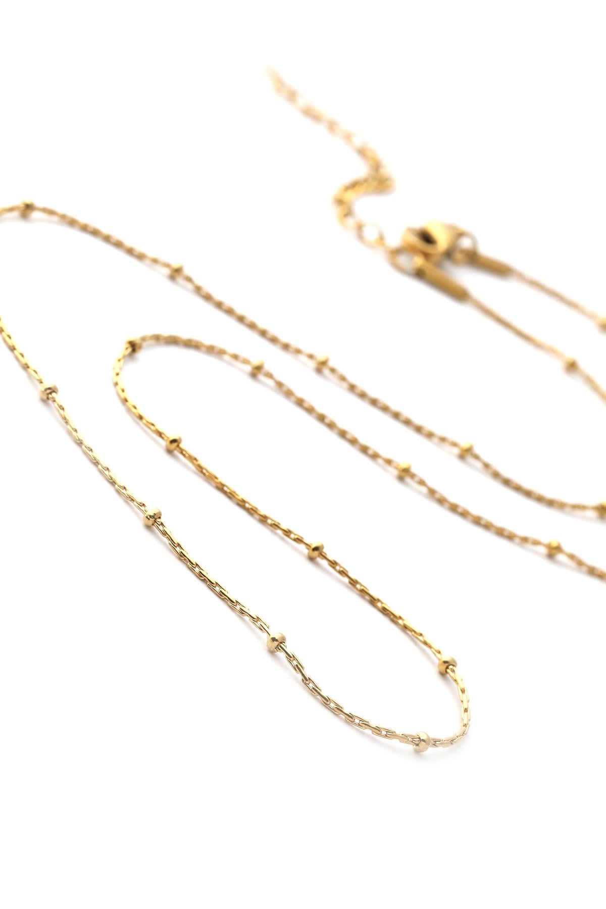 Çelik Kolye GOLD 45cm