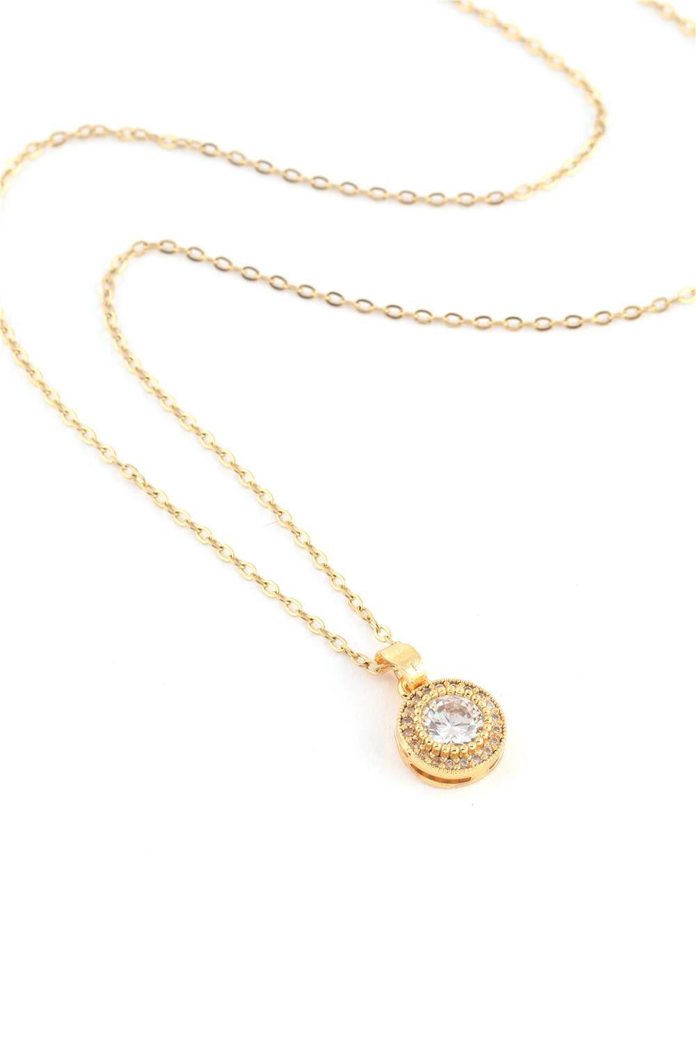 Çelik Kolye Gold 45cm