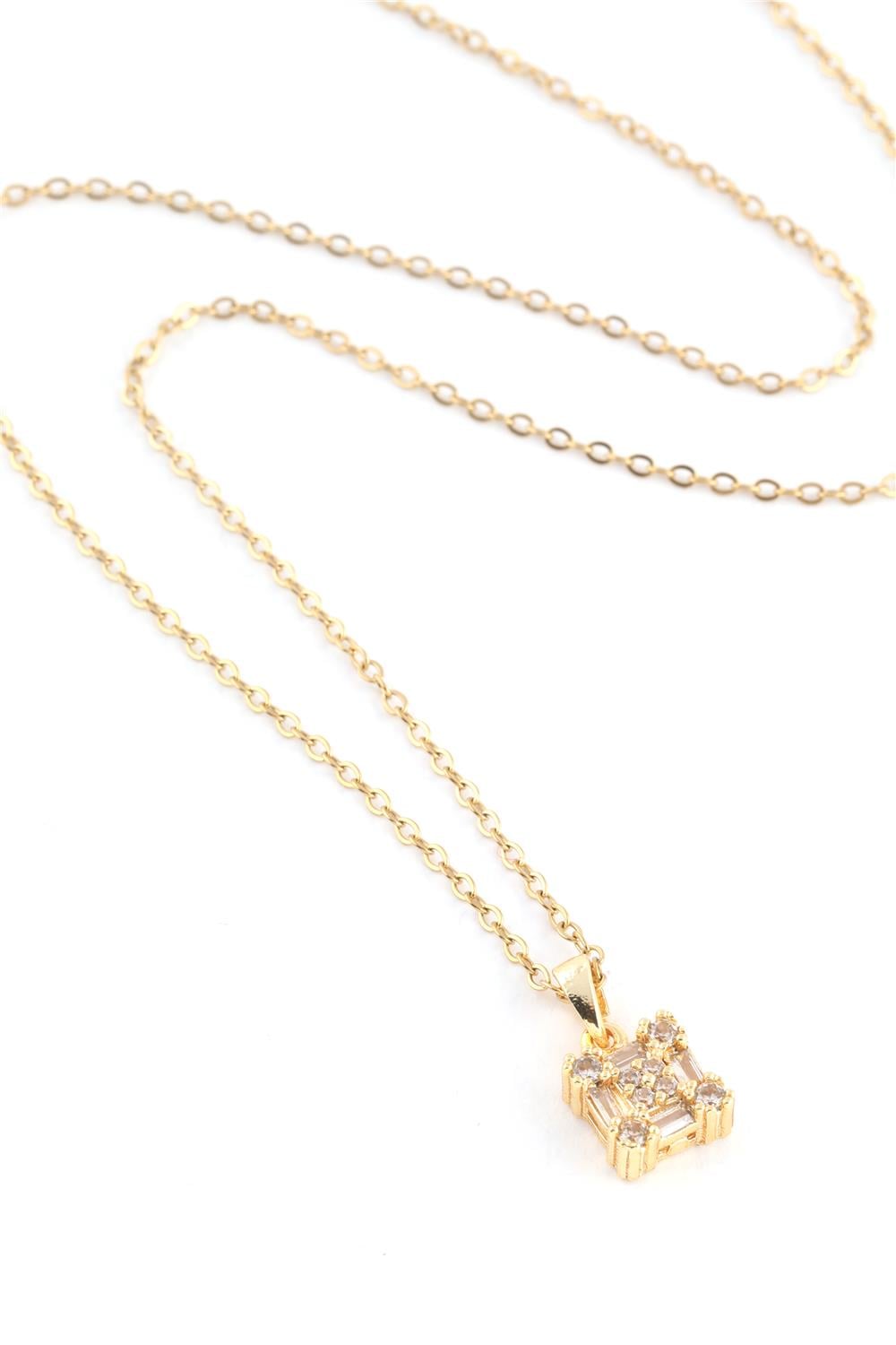 Çelik Kolye Gold 45cm