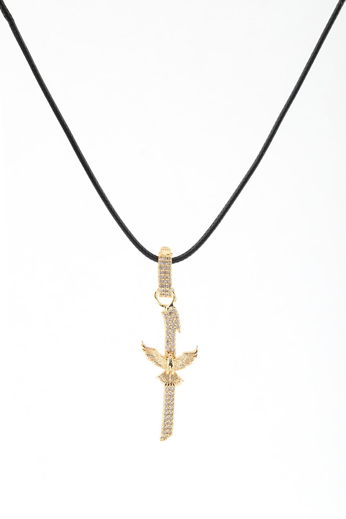 Çelik Kolye Gold 45cm