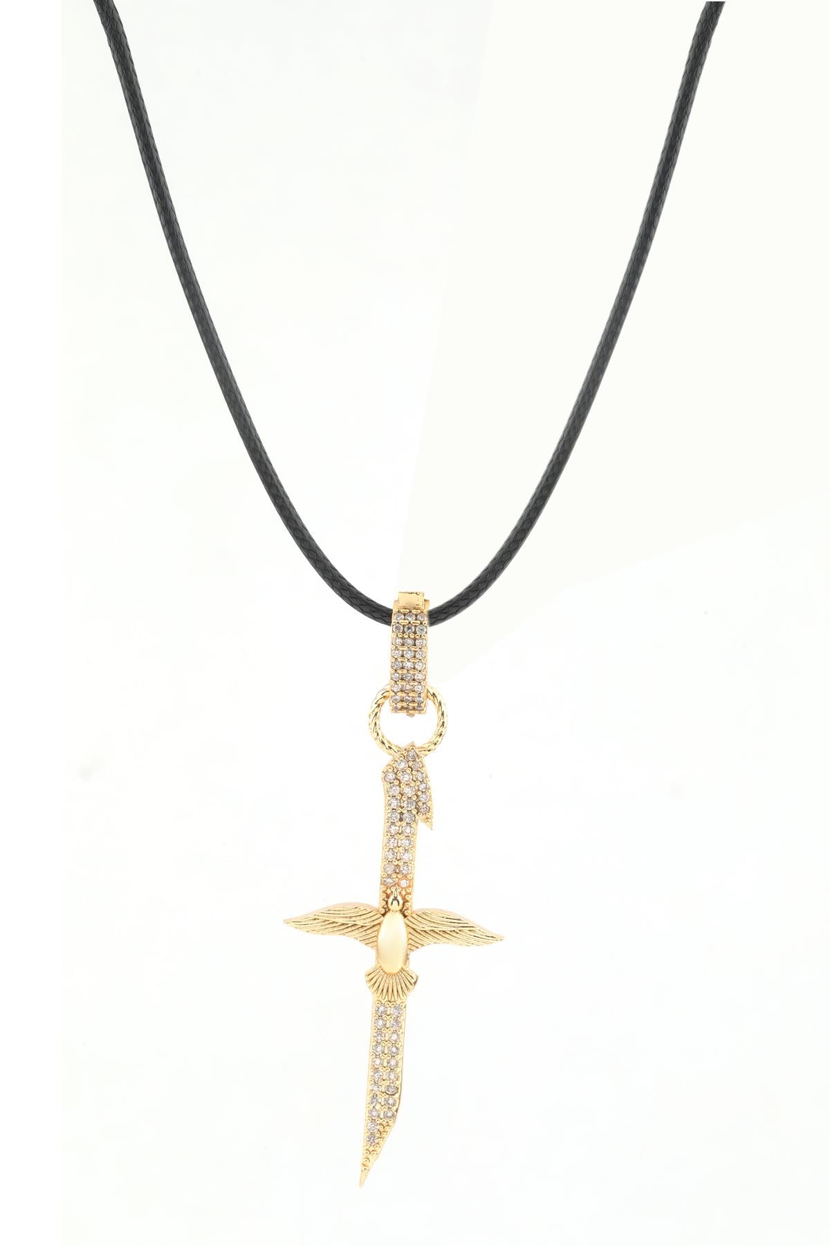 Çelik Kolye Gold 45cm