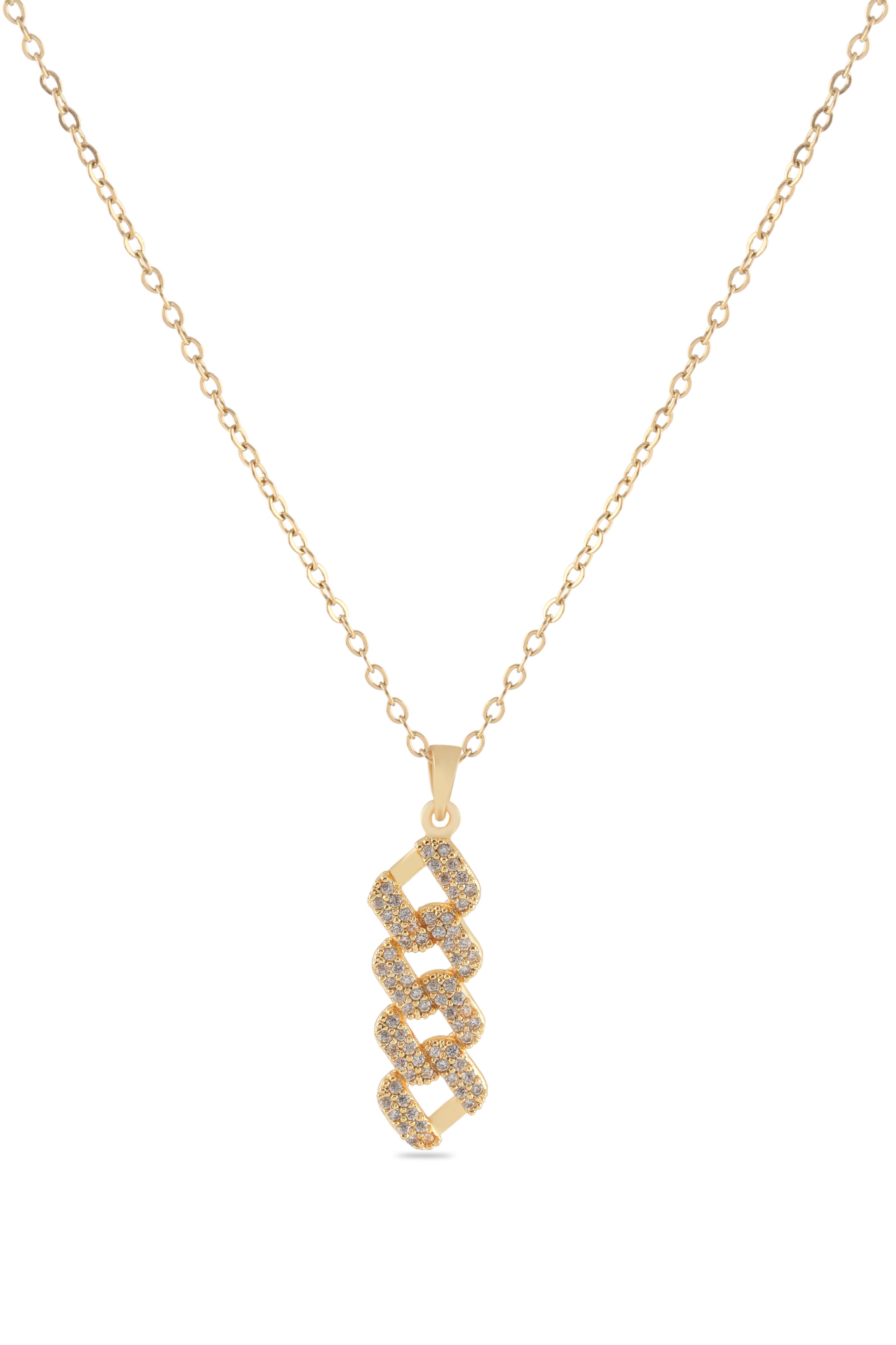 Çelik Kolye Gold 45cm