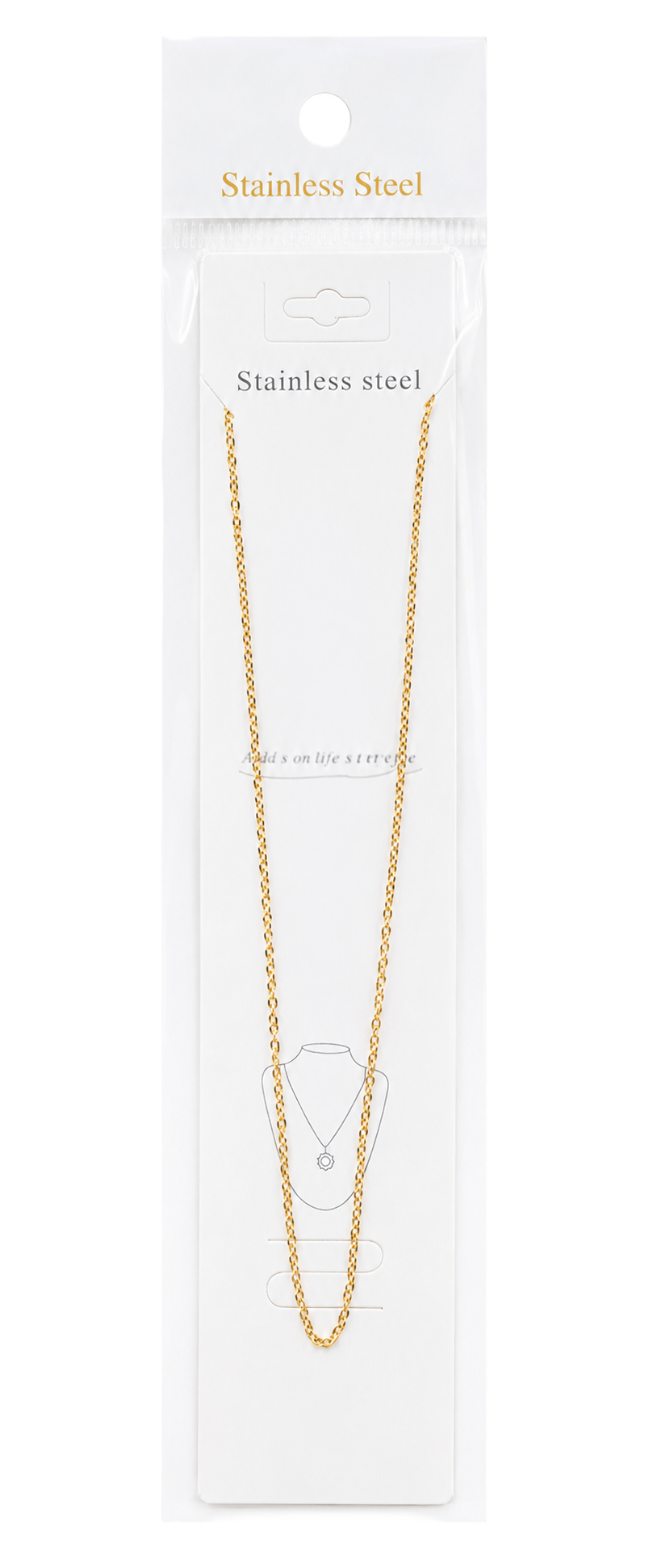 Çelik Kolye GOLD 45cm