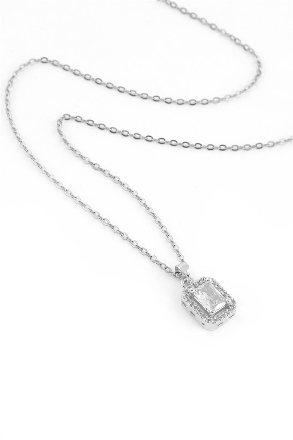 Çelik Kolye Silver 45cm