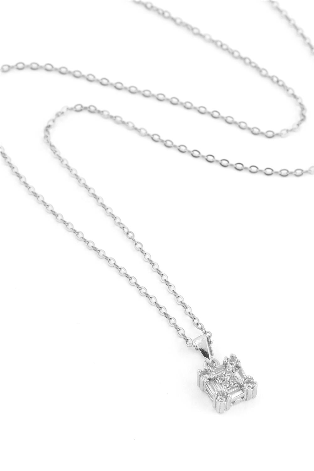 Çelik Kolye Silver 45cm