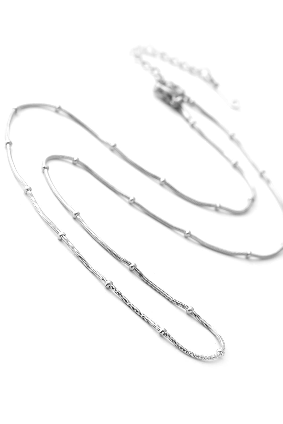 Çelik Kolye SILVER 45cm