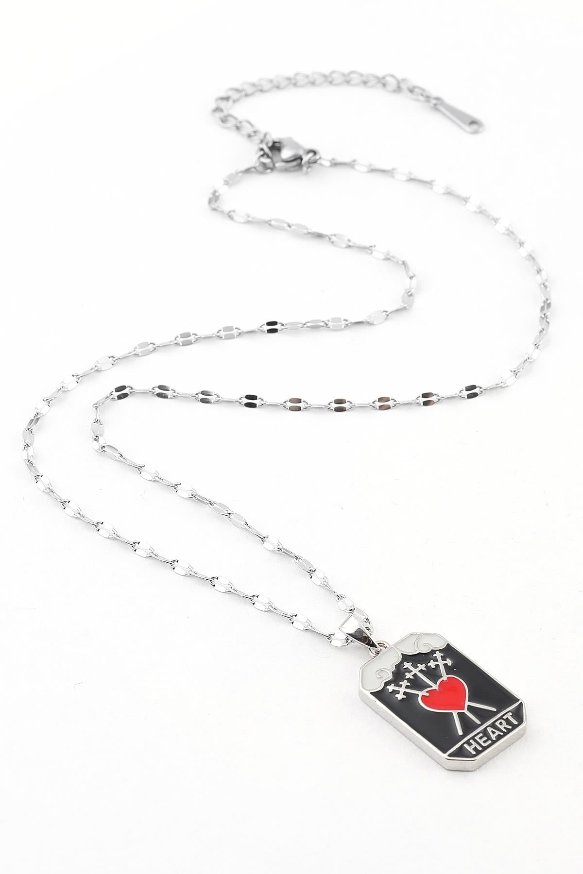 Çelik Tarot Kolye 45cm