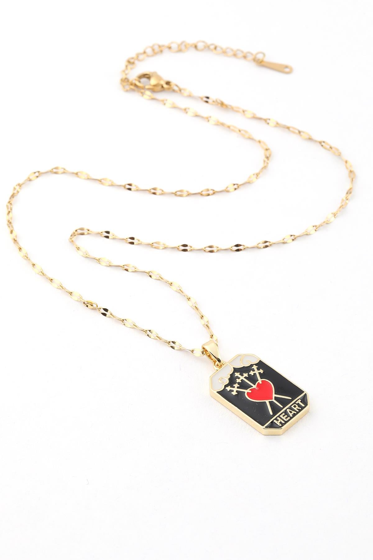 Çelik Tarot Kolye 45cm