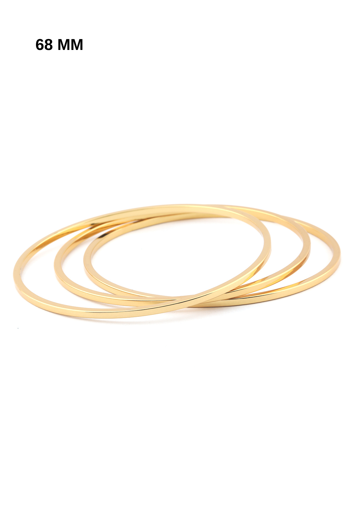 Çelik Üçlü Ajda Bileklik GOLD