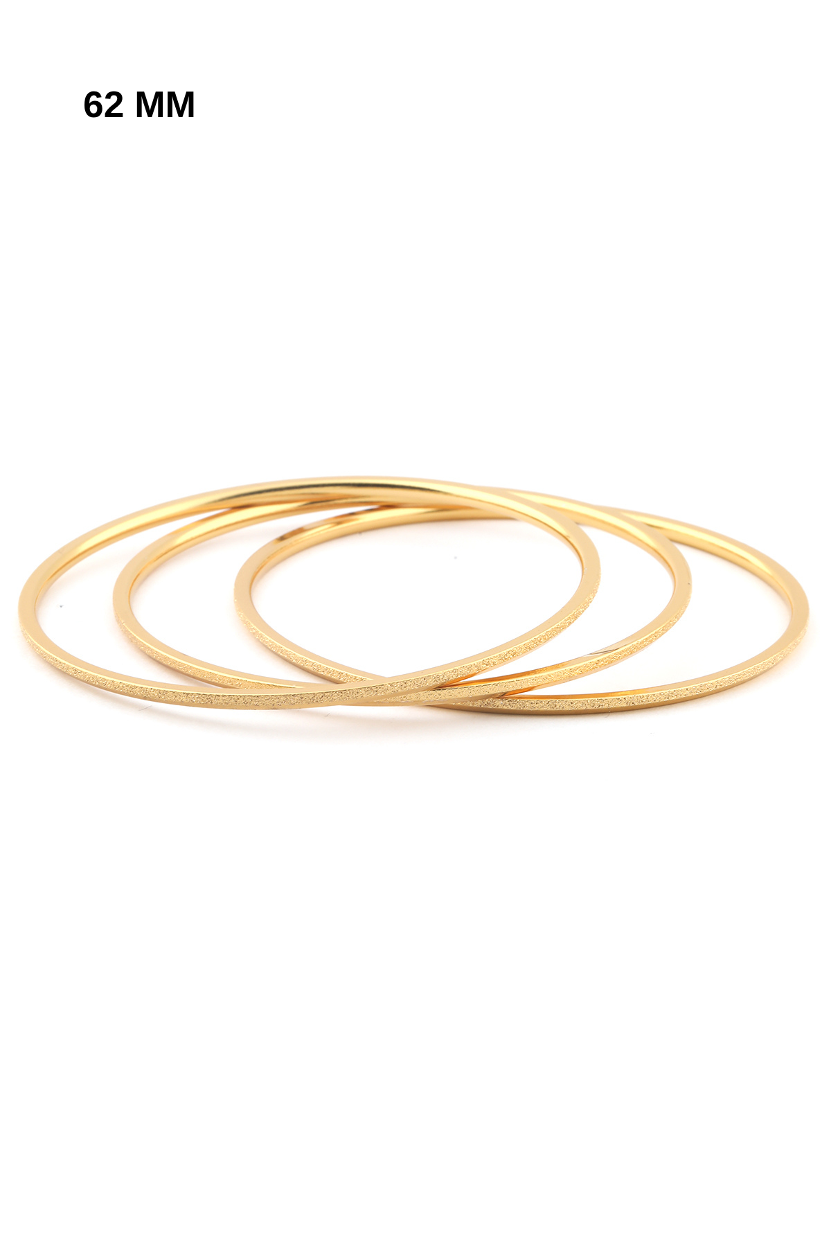 Çelik Üçlü Simli Ajda Bileklik GOLD