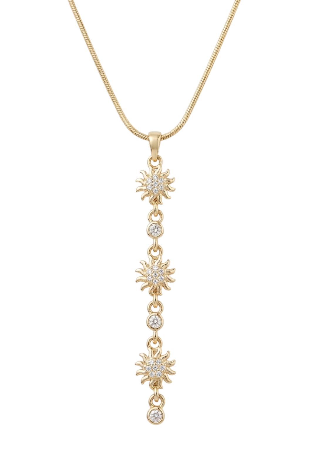 Çelik Y Kolye GOLD 45cm