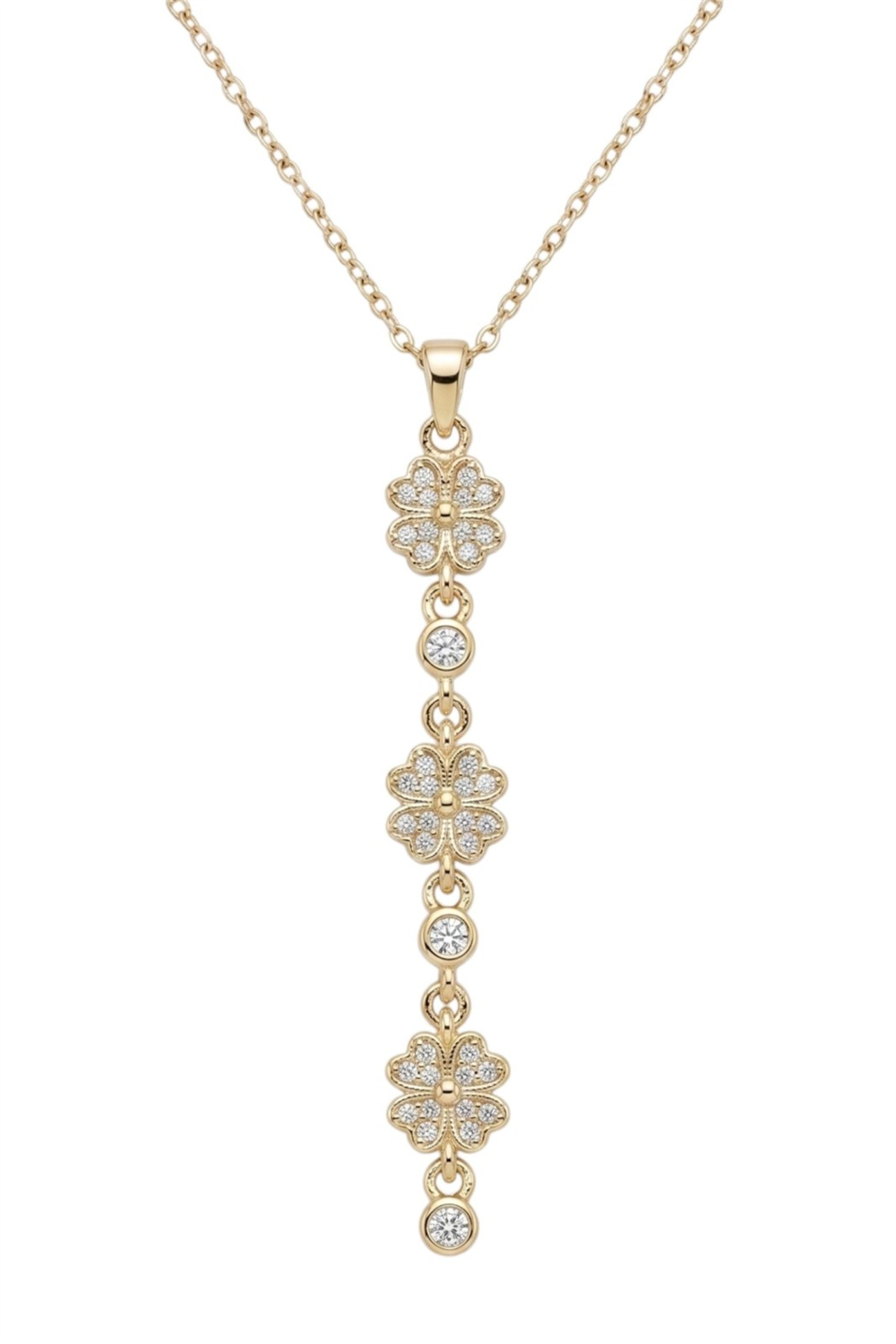 Çelik Y Kolye GOLD 45cm