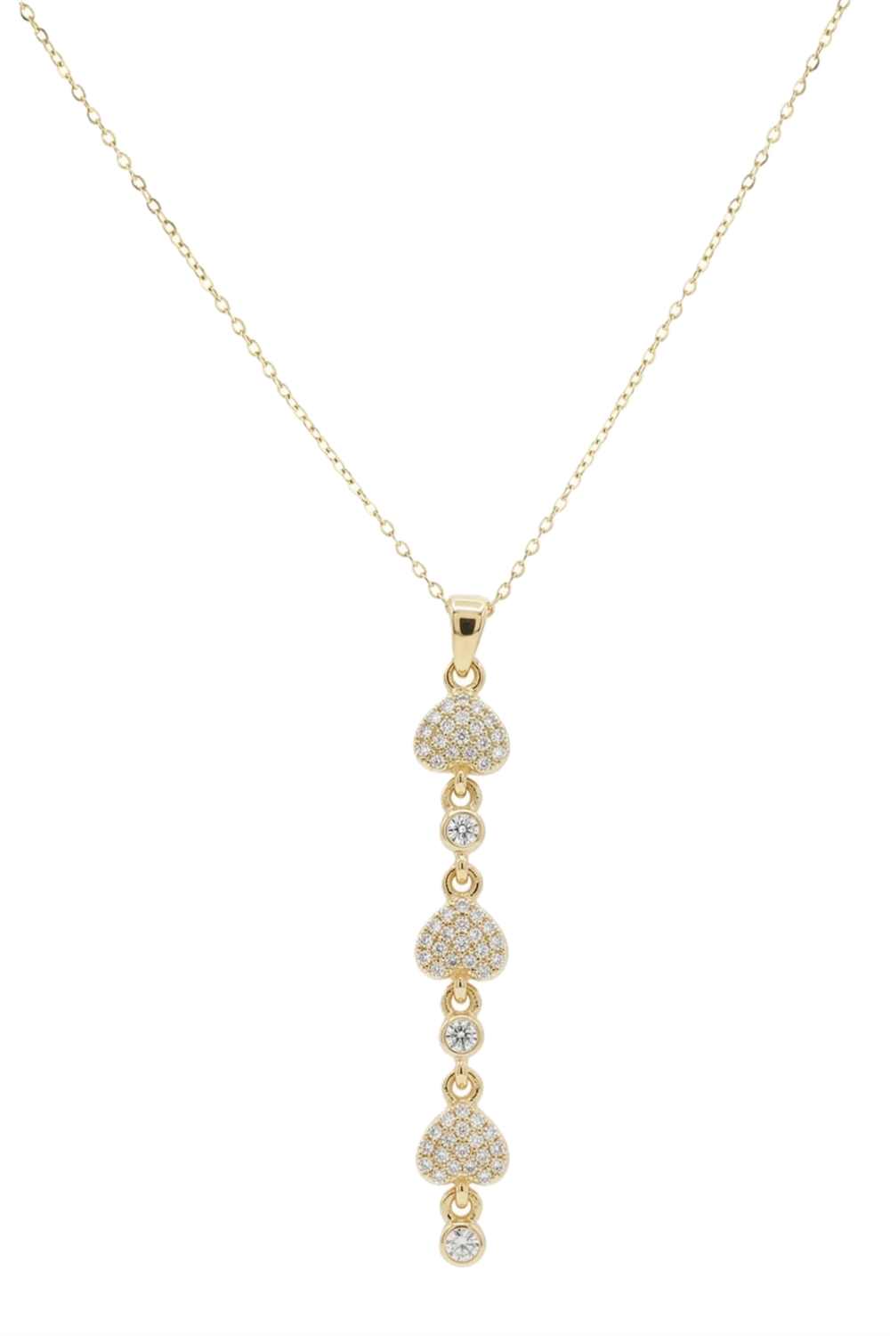 Çelik Y Kolye GOLD 45cm