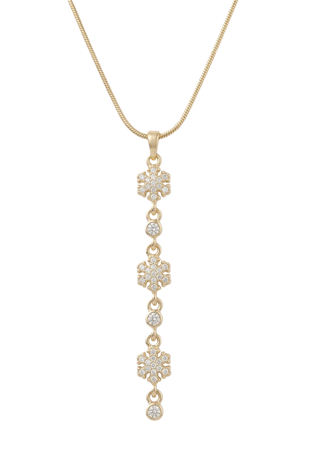 Çelik Y Kolye GOLD 45cm