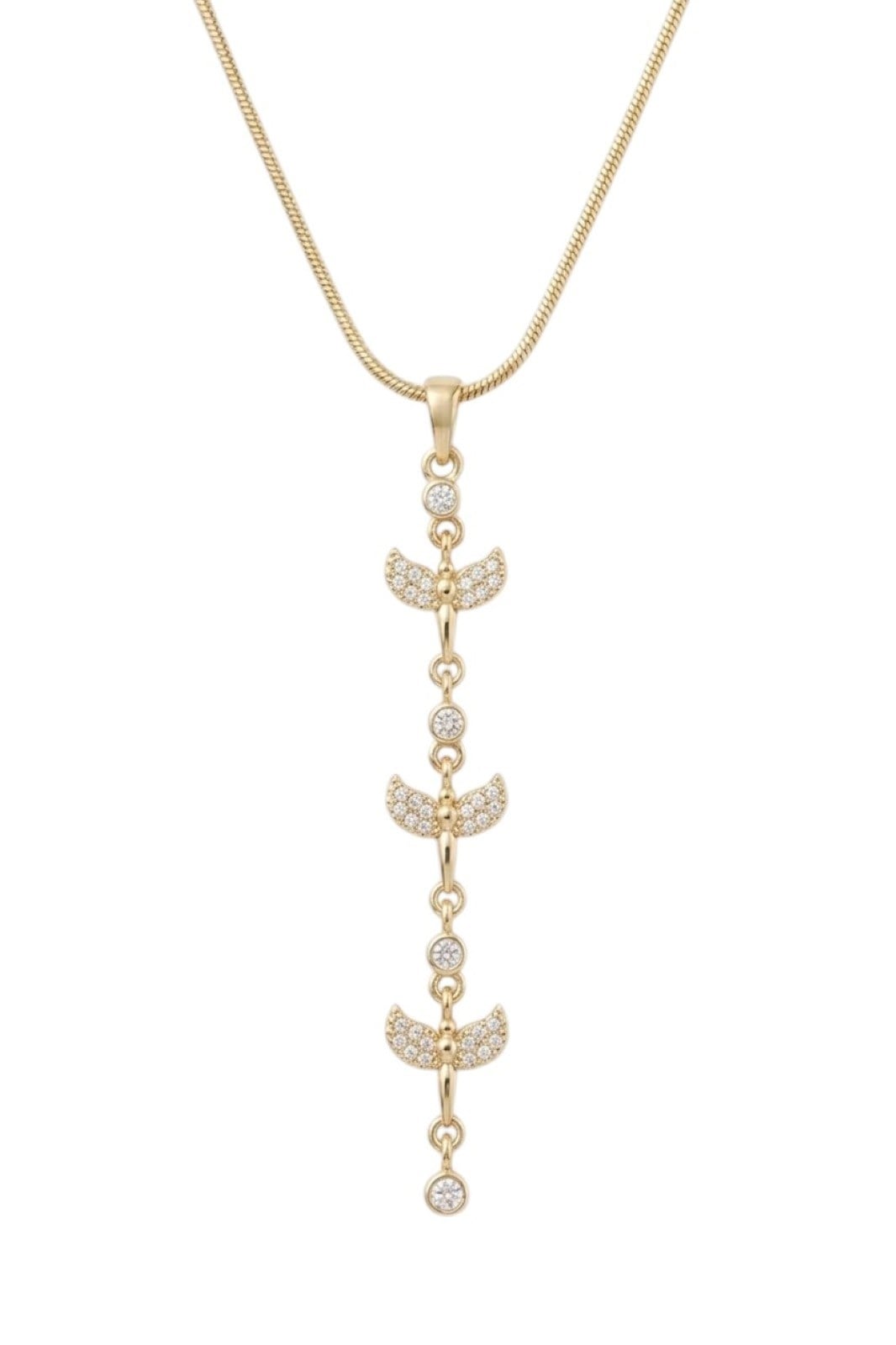 Çelik Y Kolye GOLD 45cm