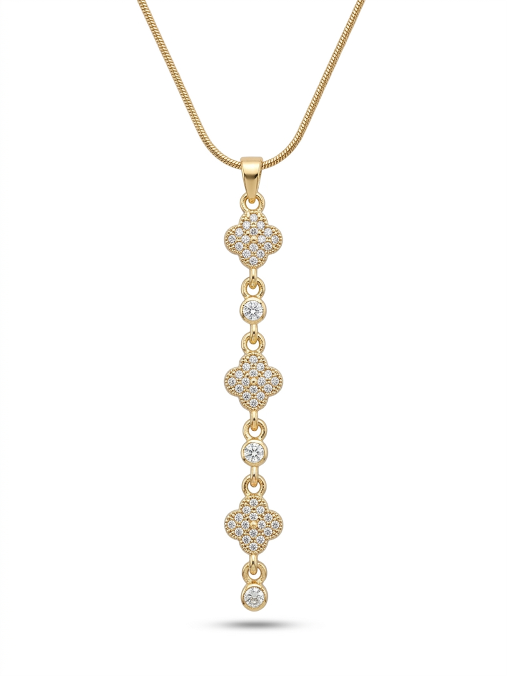 Çelik Y Kolye GOLD 45cm