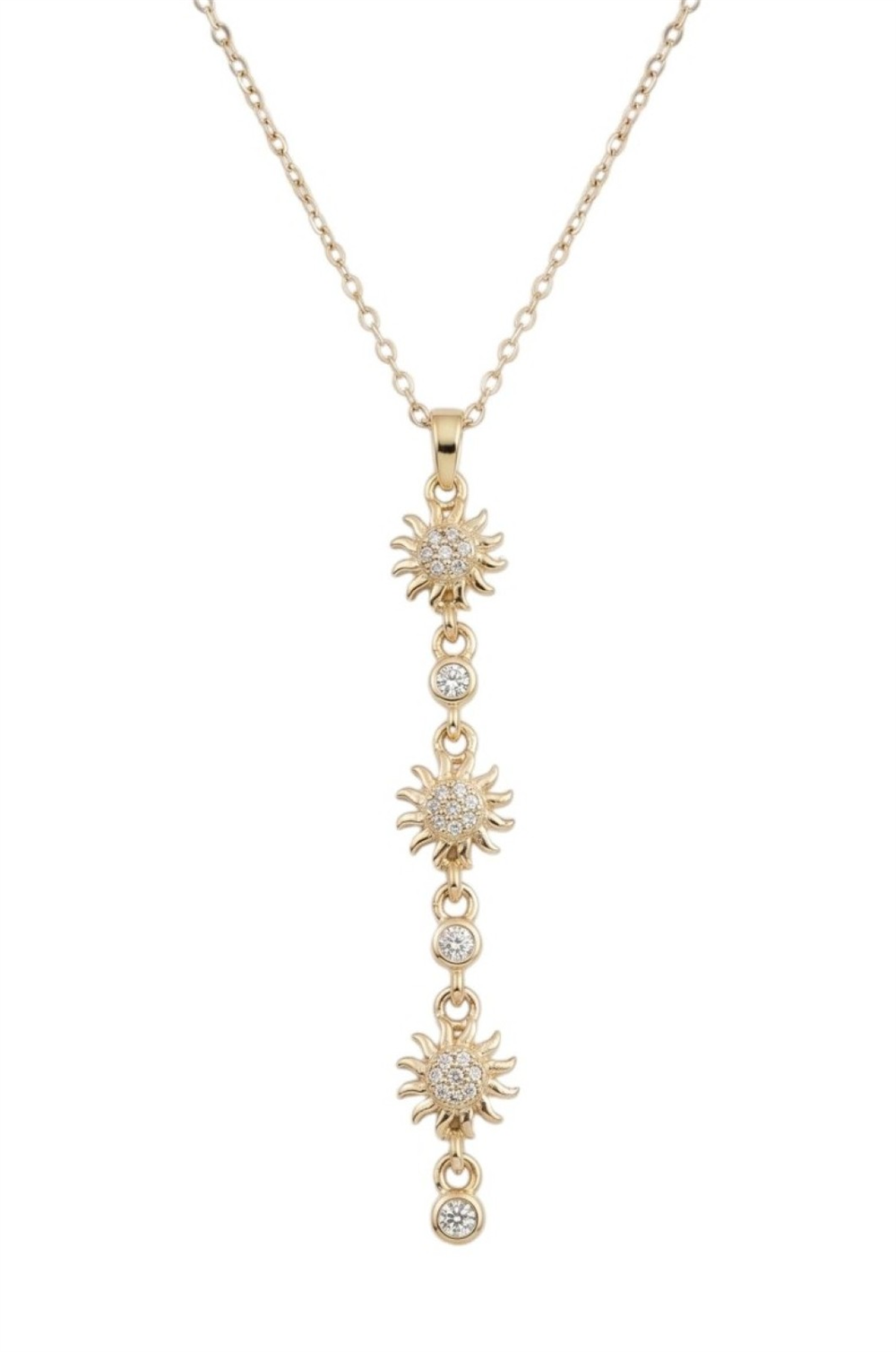 Çelik Y Kolye GOLD 45cm