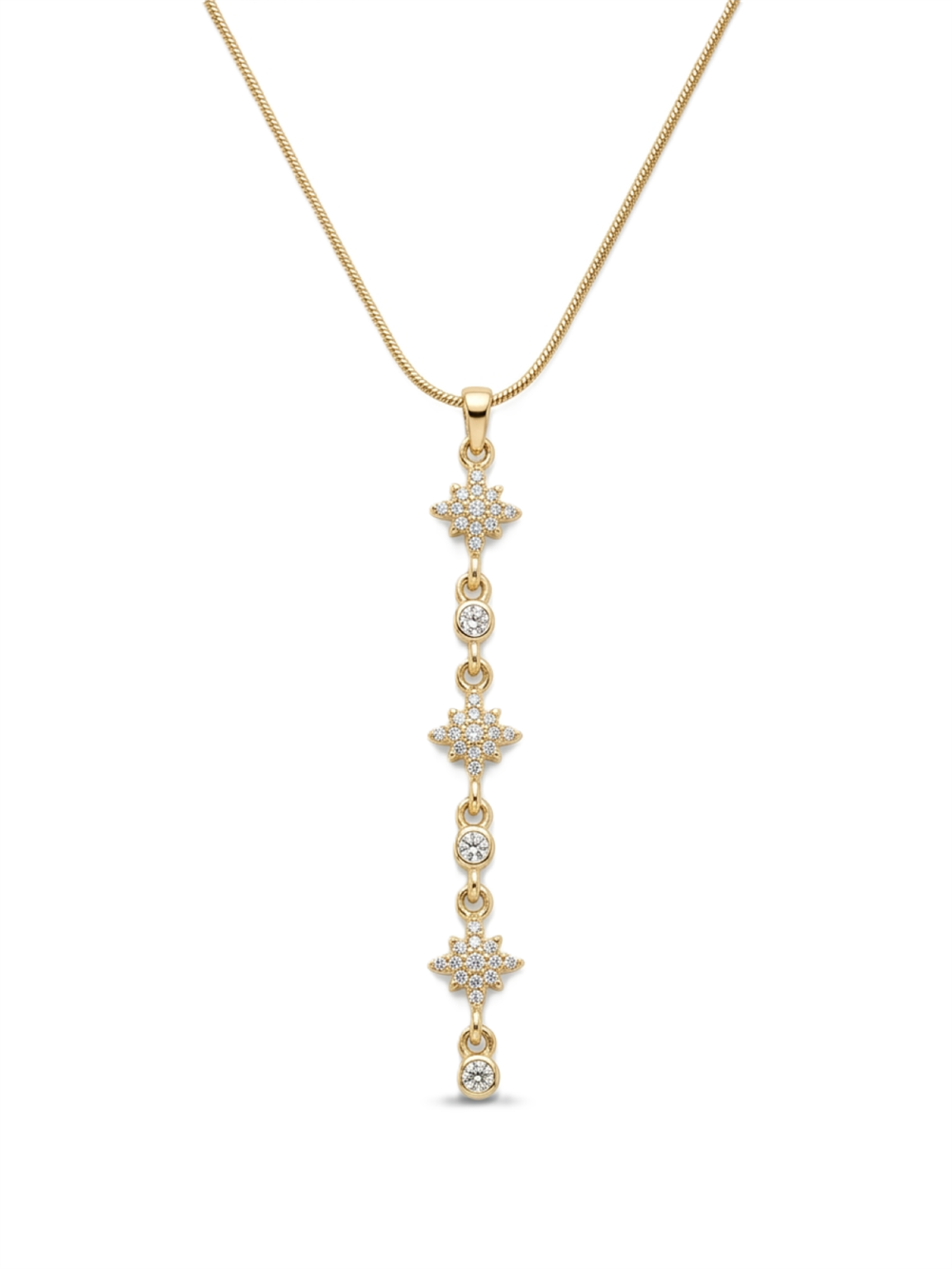 Çelik Y Kolye GOLD 45cm