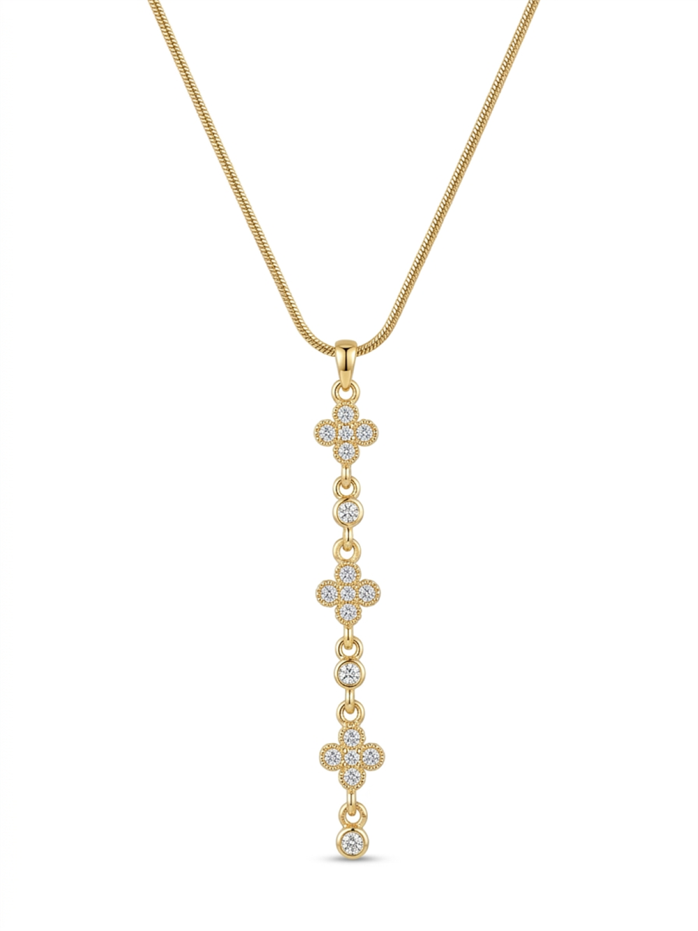 Çelik Y Kolye GOLD 45cm