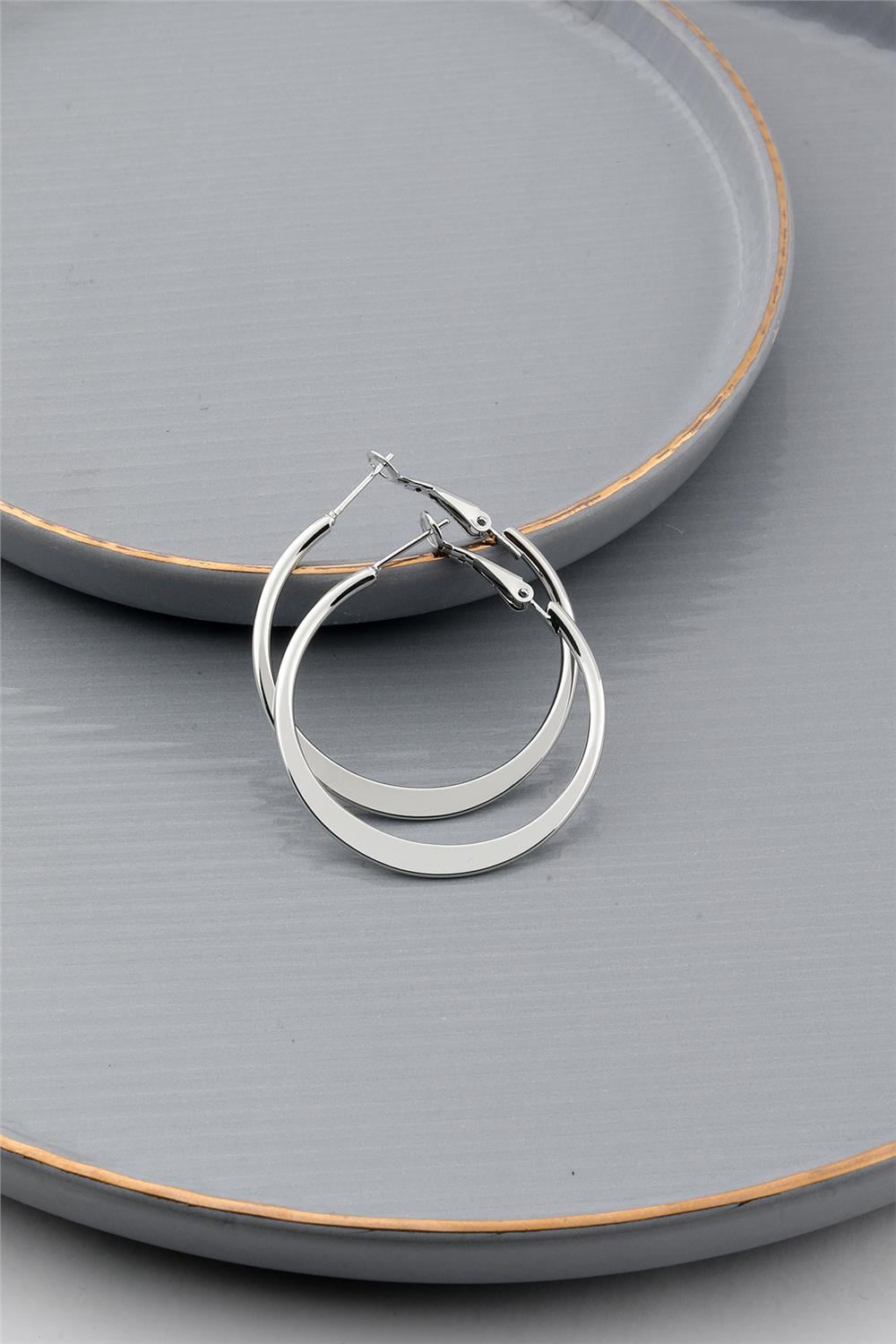 Halka Küpe Silver