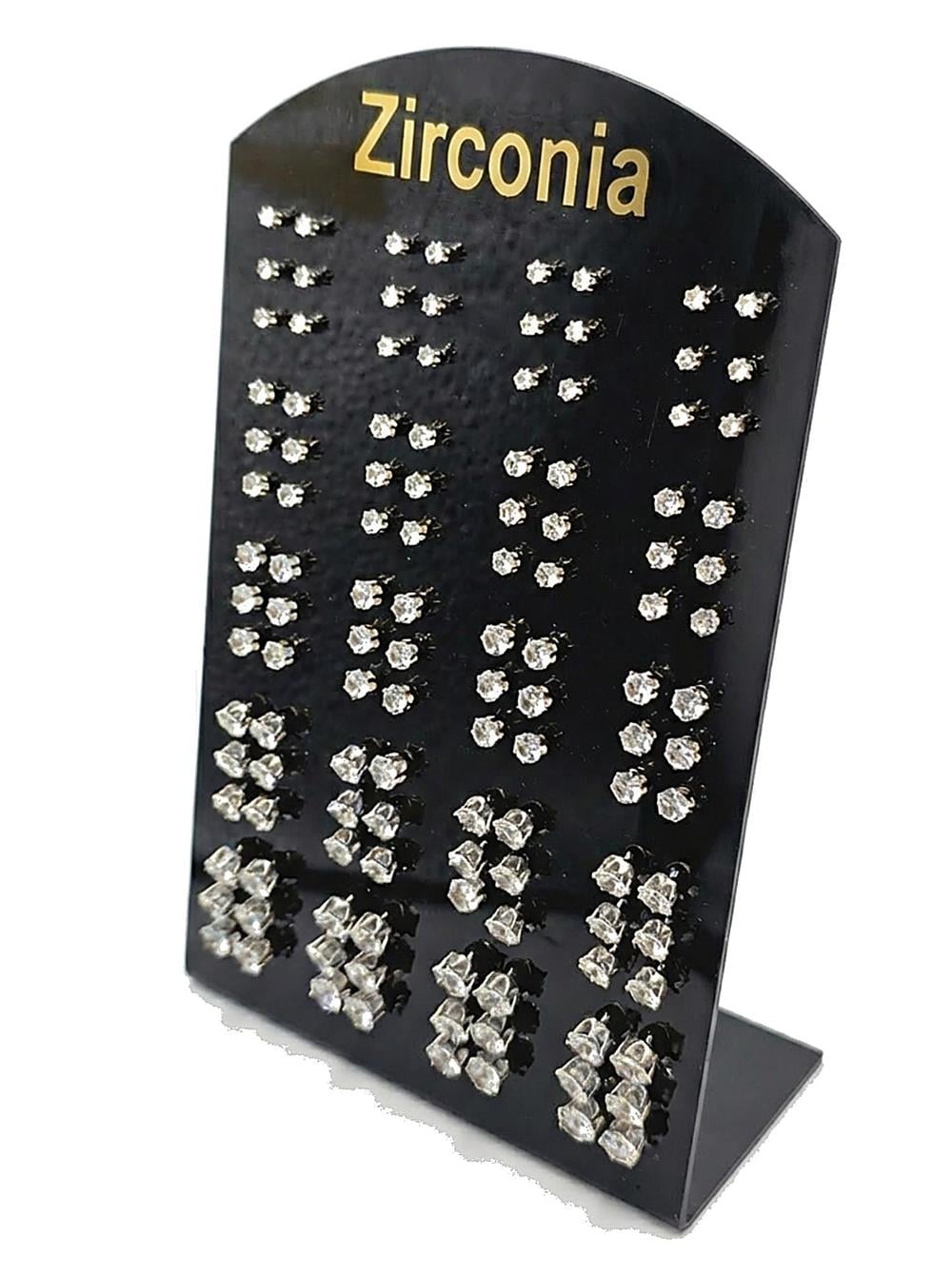 Stand Zirkon Küpe SILVER (60 Çift )