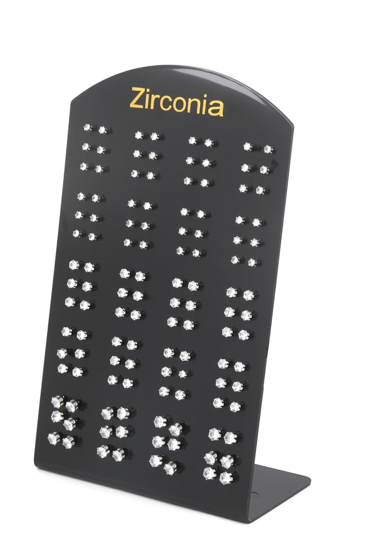 Stand Zirkon Küpe SILVER (60 Çift )
