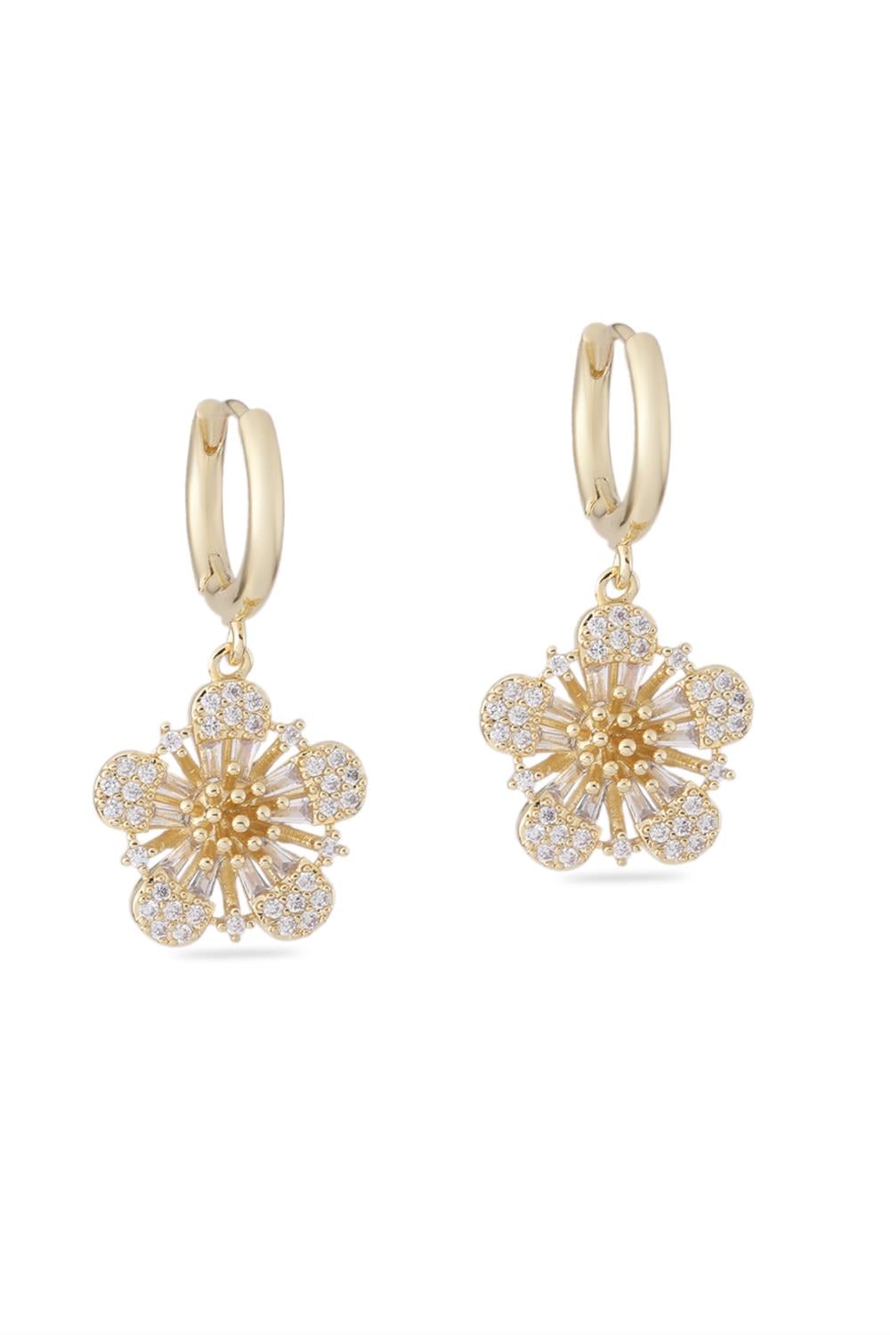 VIP Taşlı Küpe Gold