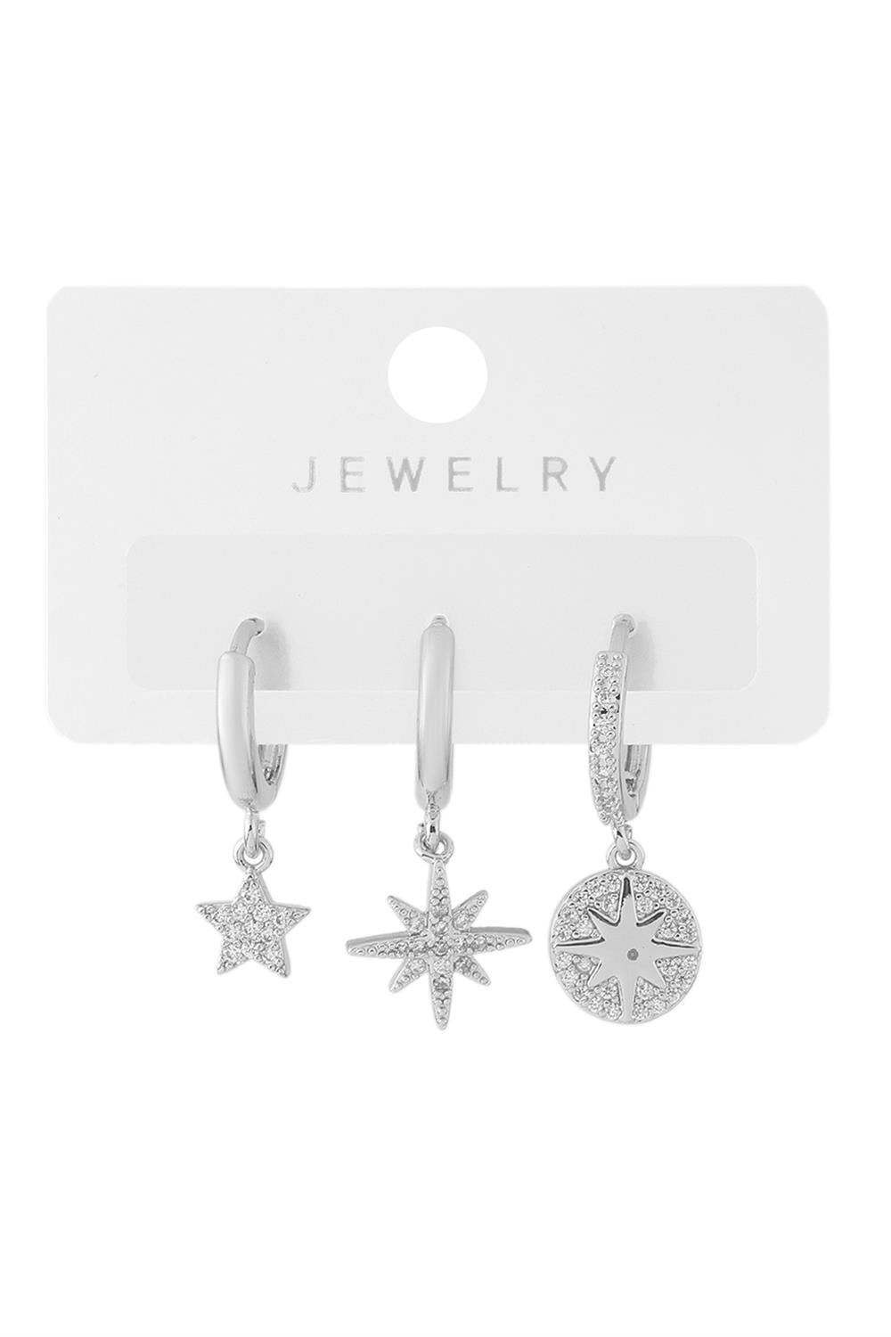 Vip Üçlü Küpe Silver