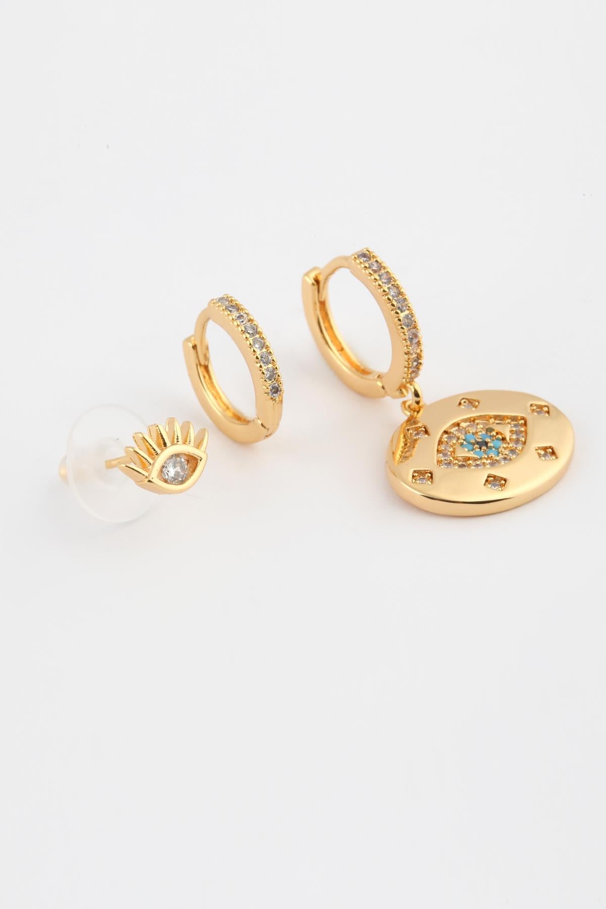 VIP Üçlü Set Küpe