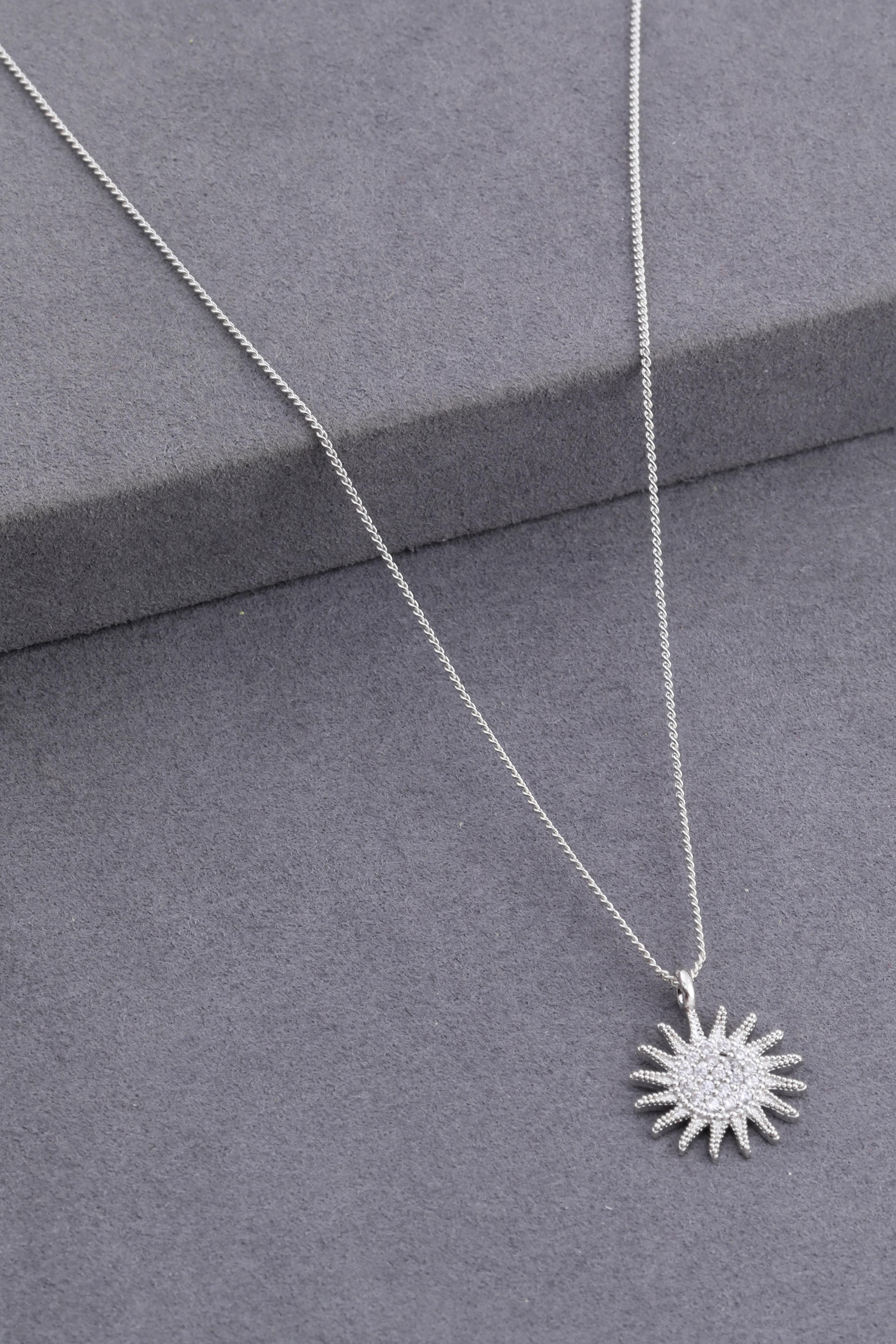 Zirkon Kolye Silver