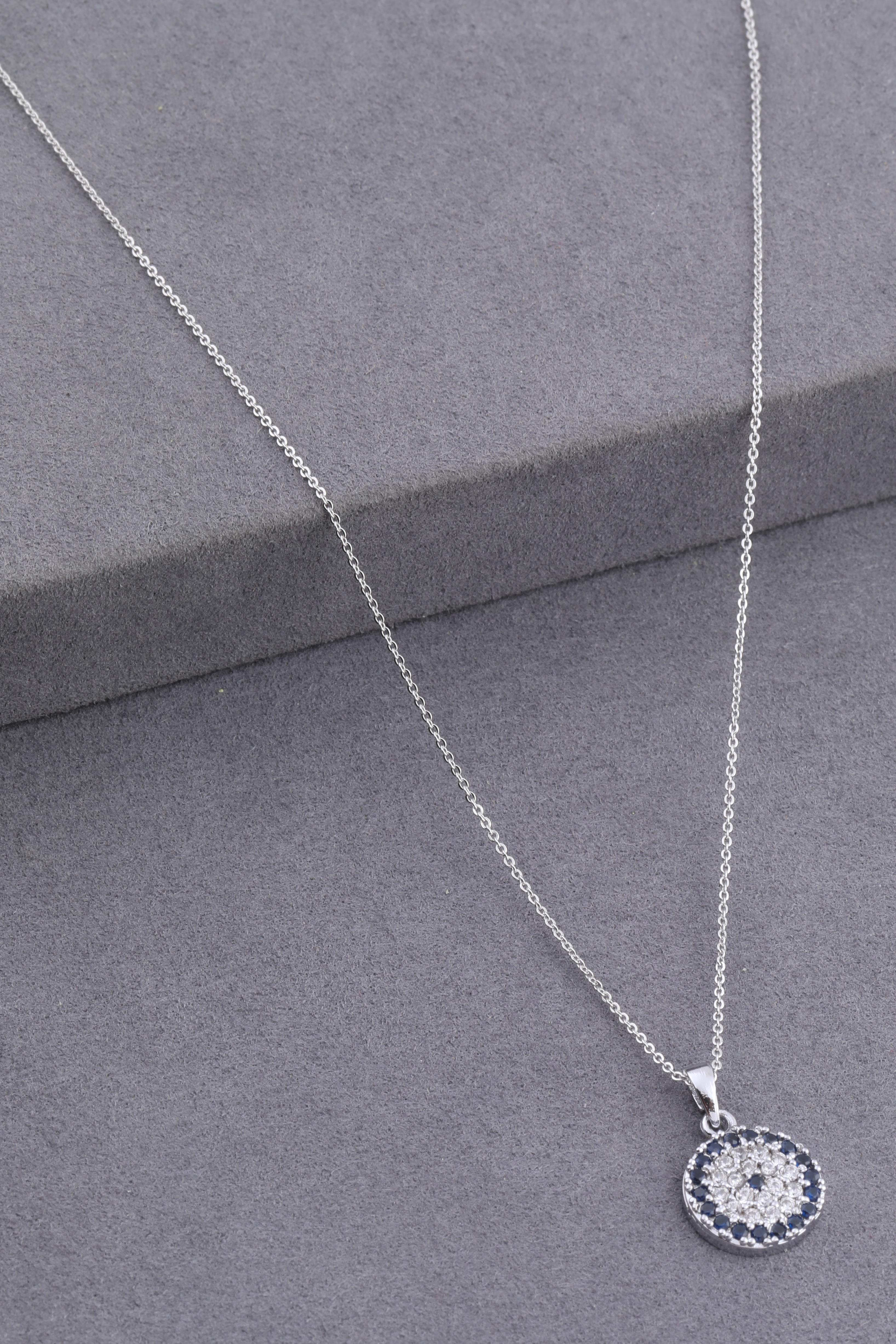 Zirkon Kolye Silver