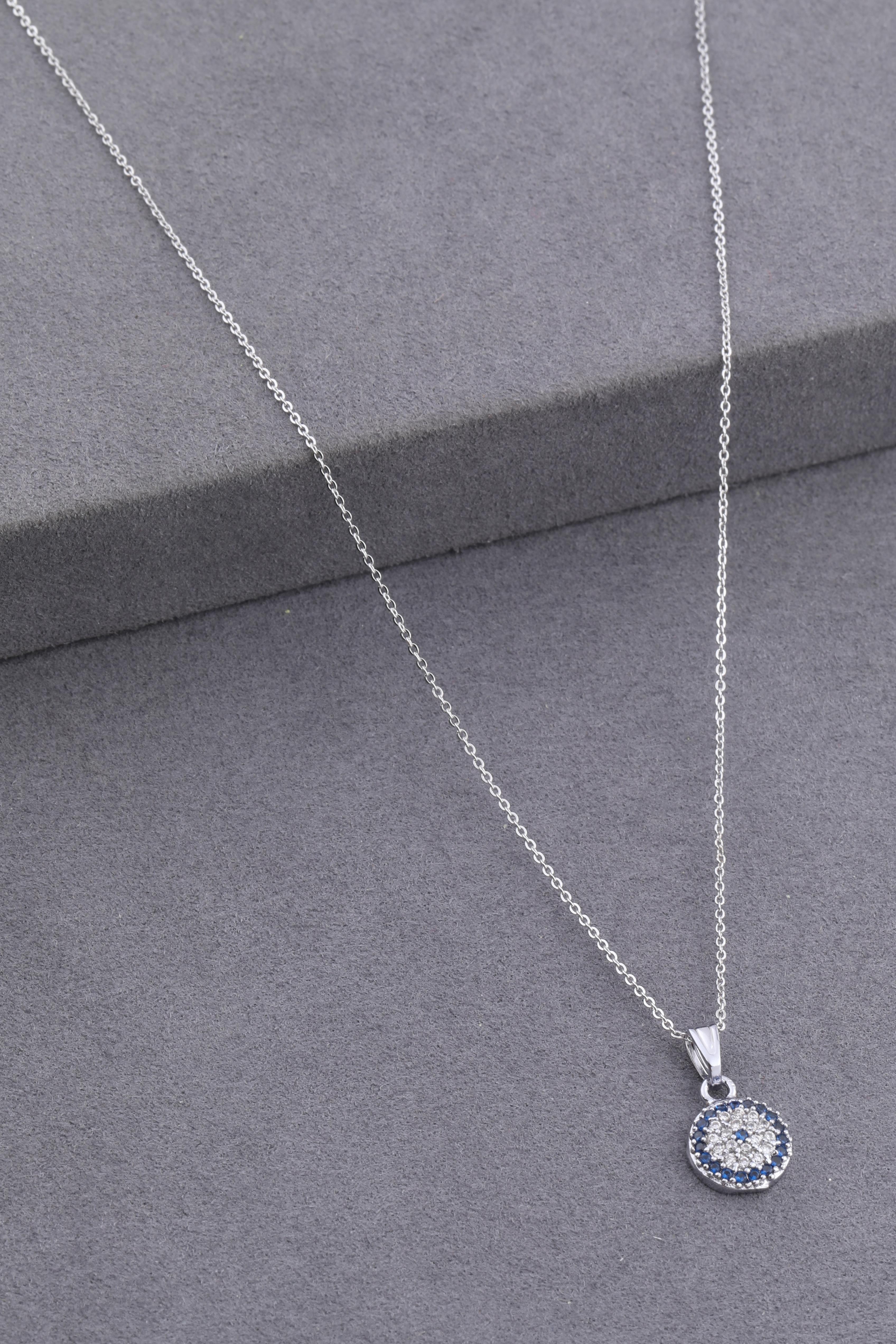 Zirkon Kolye Silver