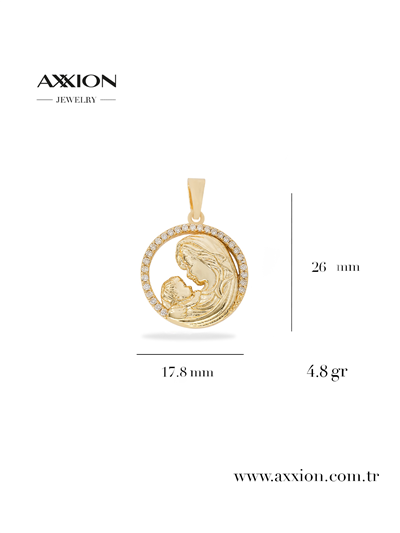 AXXION 14K Kolye Ucu GOLD