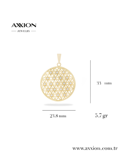 AXXION 14K Kolye Ucu GOLD