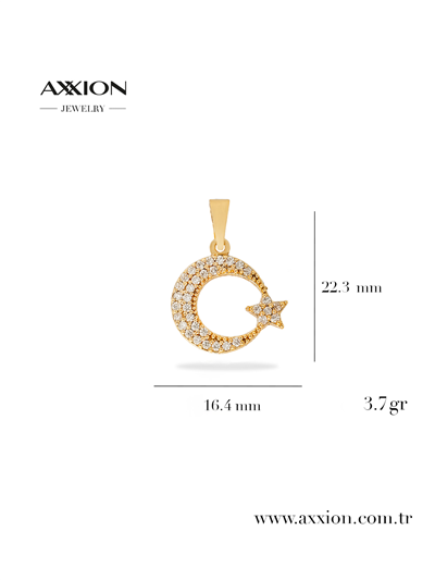 AXXION 14K Kolye Ucu GOLD