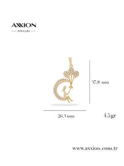 AXXION 14K Kolye Ucu GOLD