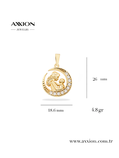 AXXION 14K Kolye Ucu GOLD