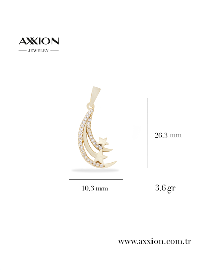 AXXION 14K Kolye Ucu GOLD