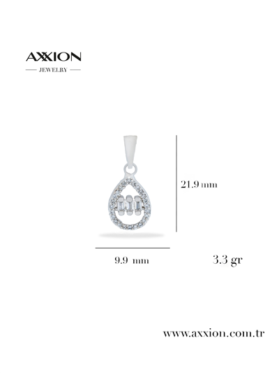 AXXION 14K Kolye Ucu SILVER