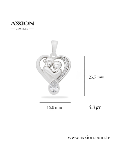 AXXION 14K Kolye Ucu SILVER